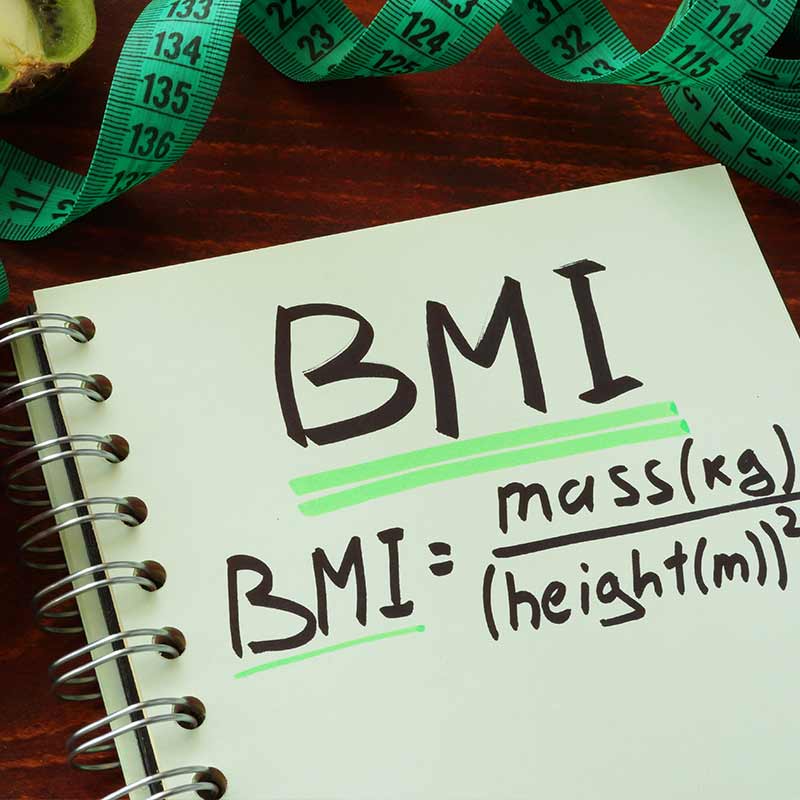 book with math equation for bmi